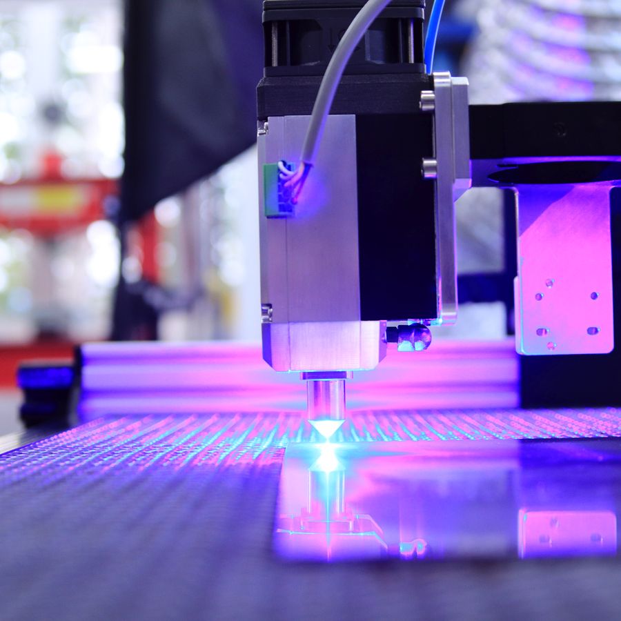 Precision manufacturing on a modern factory machine